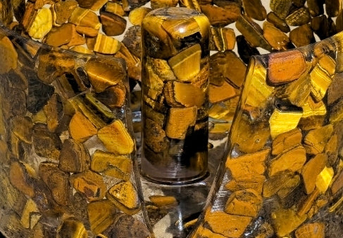 Large Paper Towel Holder - Tiger's Eye