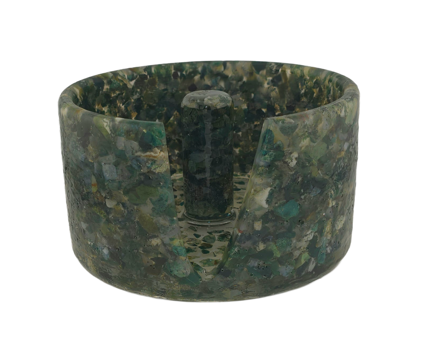 Large Paper Towel Holder - Moss Agate