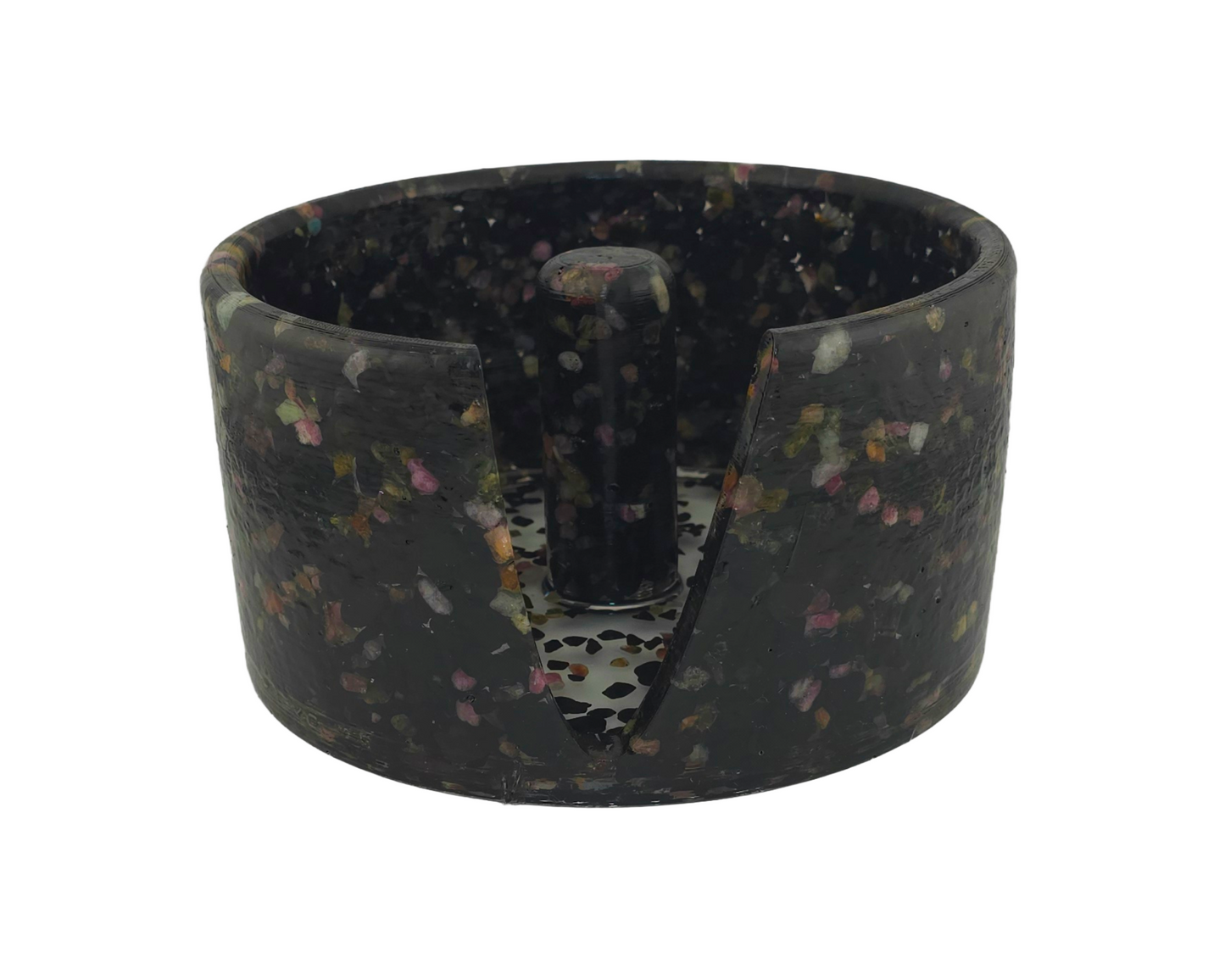 Large Paper Towel Holder - Black/Multi-color Tourmaline