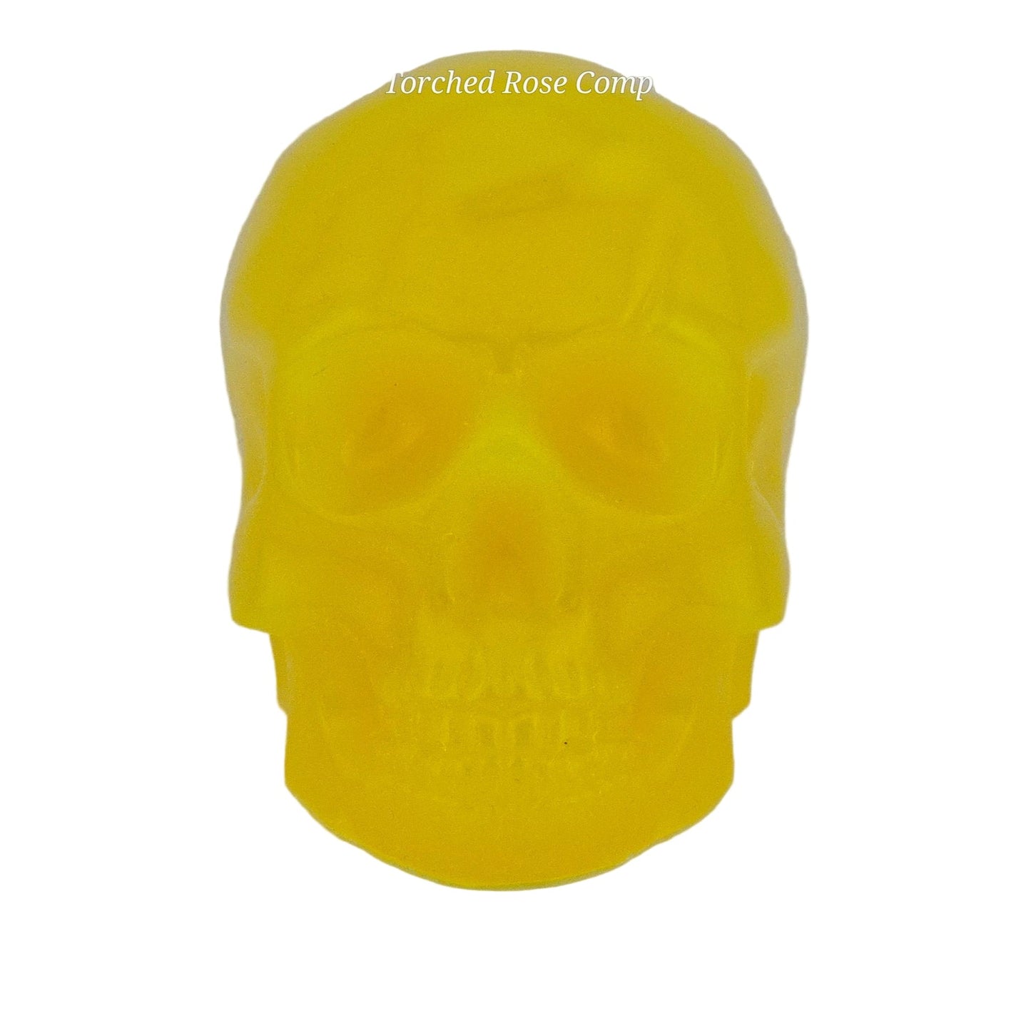 Orange Glow-in-Dark Skull