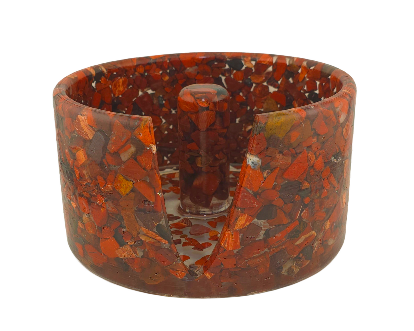 Large Paper Towel Holder - Snakeskin Jasper