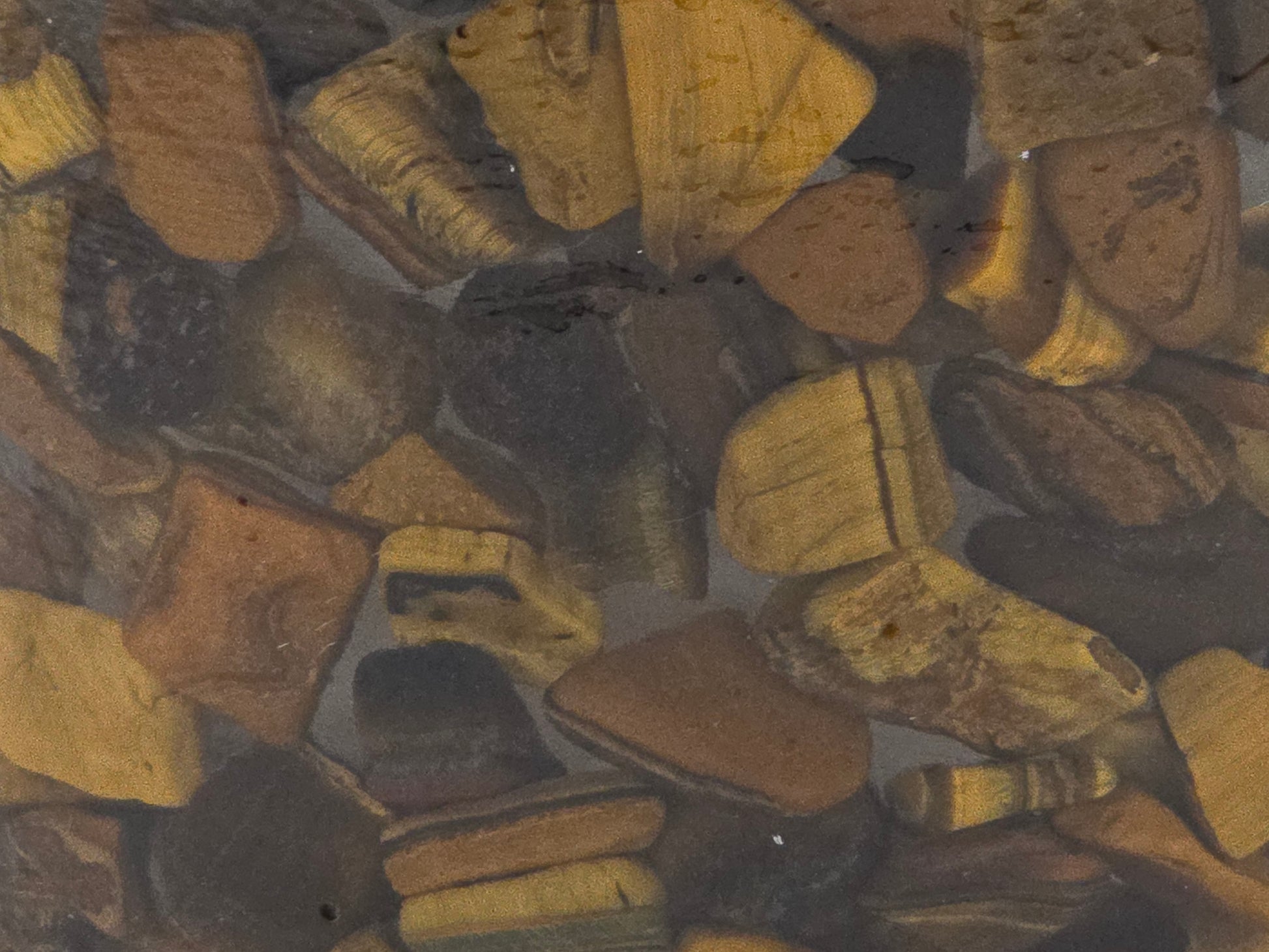 5.9" Tiger's Eye Epoxy Resin Planter close-up