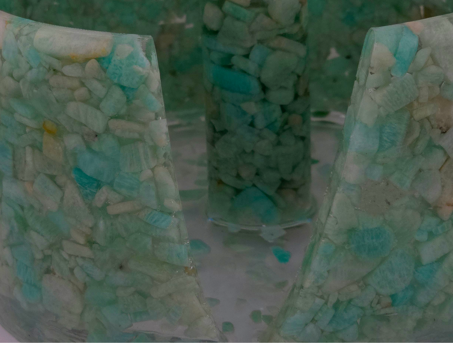 Large Paper Towel Holder - Amazonite