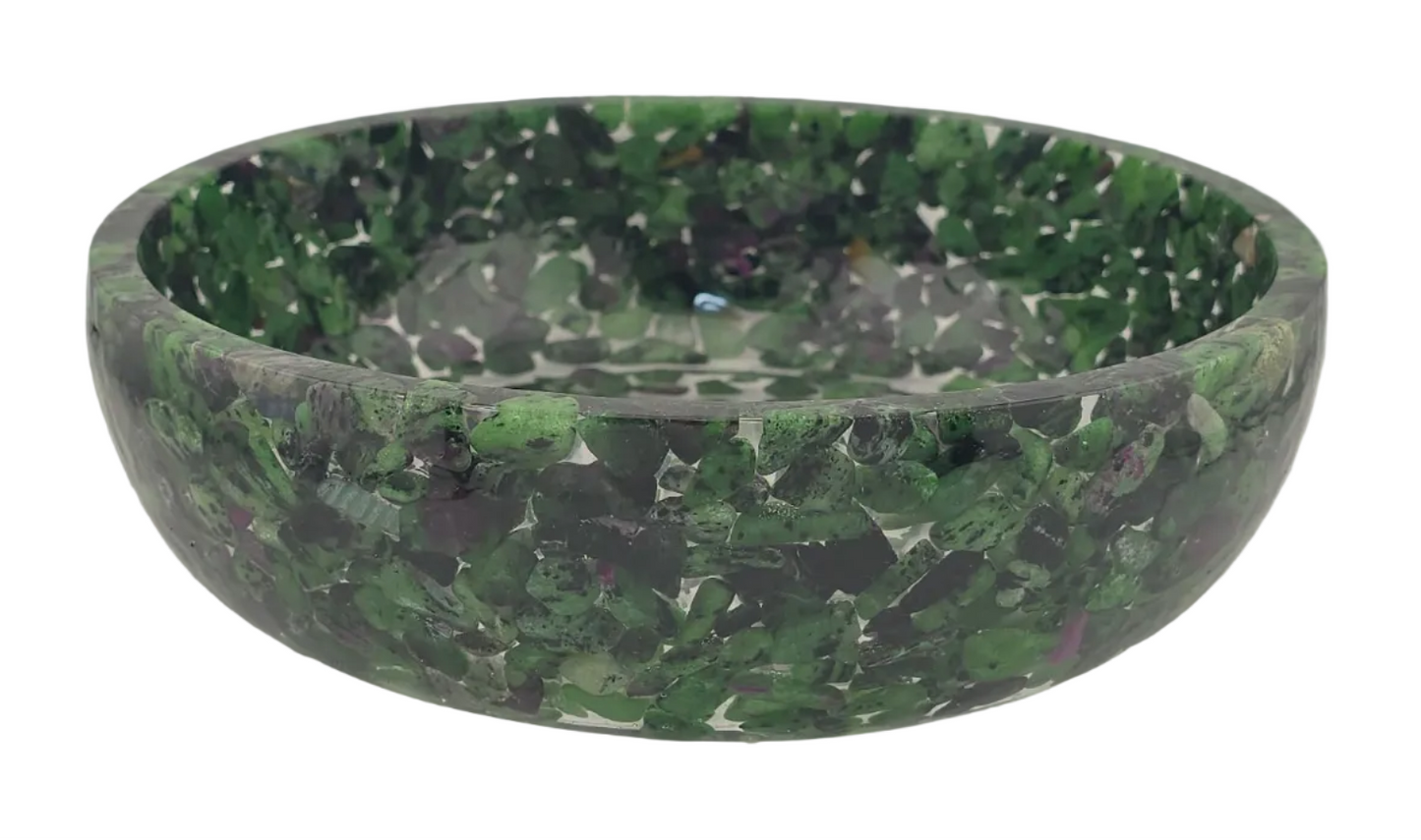 8" Decorative Bowl - Ruby Zoisite