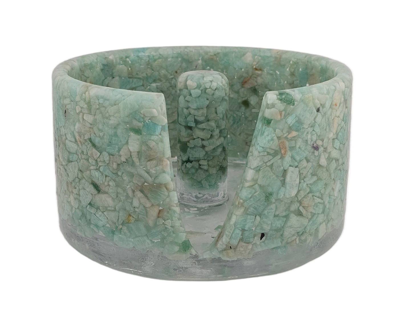 Large Paper Towel Holder - Amazonite